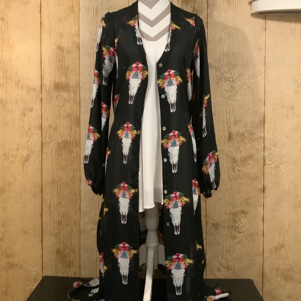 Bull and Beautiful Butterfly Cape Dress